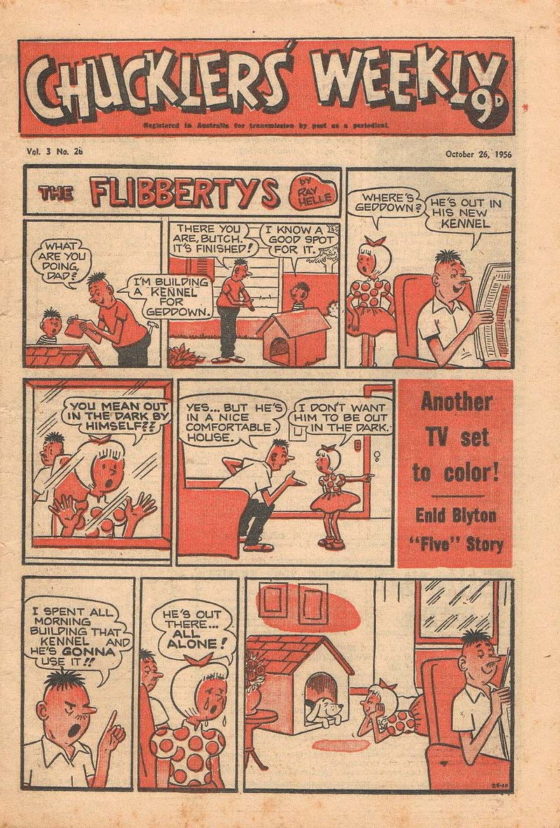 Chucklers' Weekly (Consolidated Press, 1954? series) v3#26 (26 October 1956)