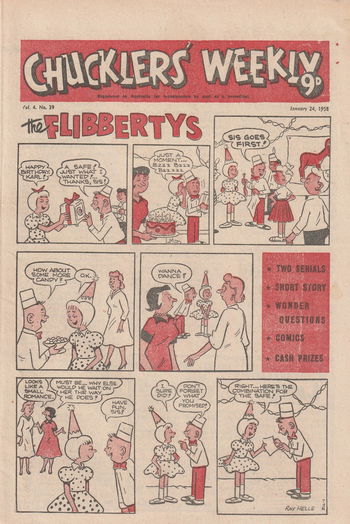 Chucklers' Weekly (ACP, 1957 series) v4#39 (24 January 1958)