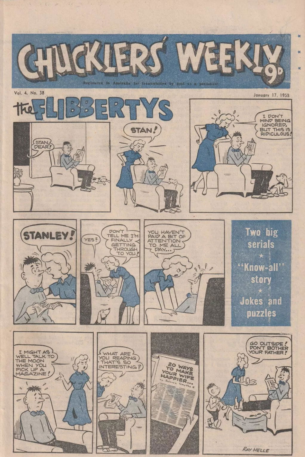 Chucklers' Weekly (ACP, 1957 series) v4#38 (17 January 1958)
