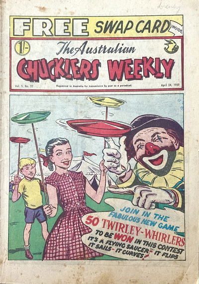 The Australian Chucklers Weekly (Molly Dye, 1959? series) v5#52 (24 April 1959)