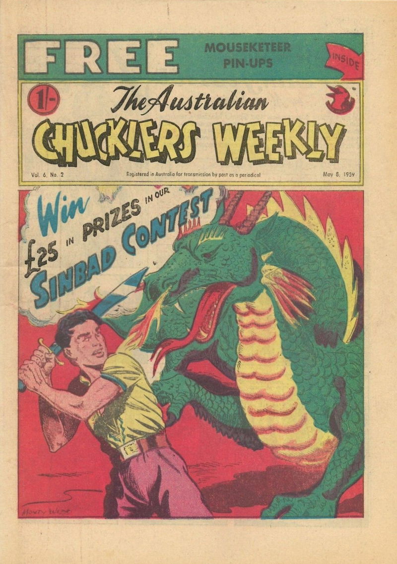 The Australian Chucklers Weekly (Molly Dye, 1959? series) v6#2 (8 May 1959)
