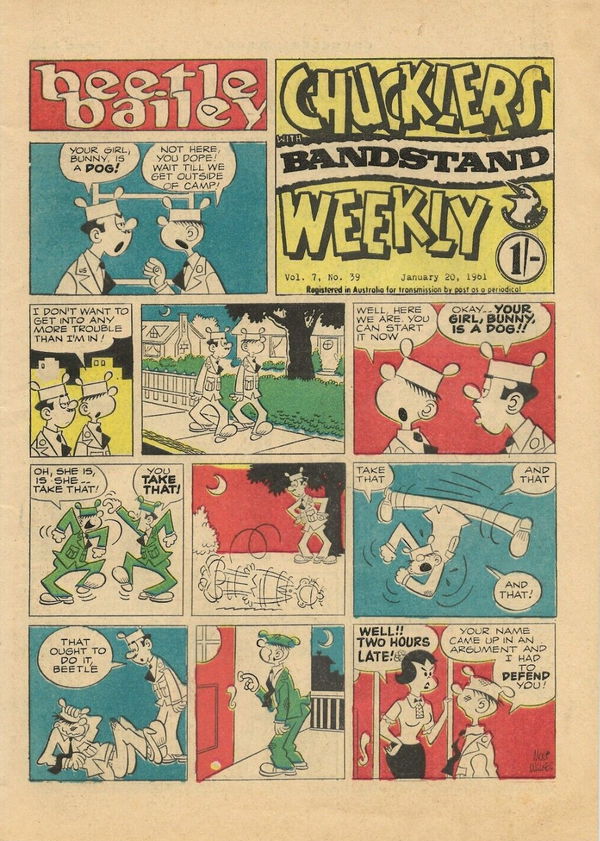 Chucklers Weekly with Bandstand (Chucklers, 1960 series) v7#39 (20 January 1961)