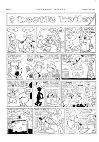 The Australian Chucklers Weekly (Chucklers, 1959 series) v6#40 — Beetle Bailey (page 1)