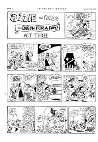 The Australian Chucklers Weekly (Chucklers, 1959 series) v6#40 — Queen for a Day! Act Three (page 1)