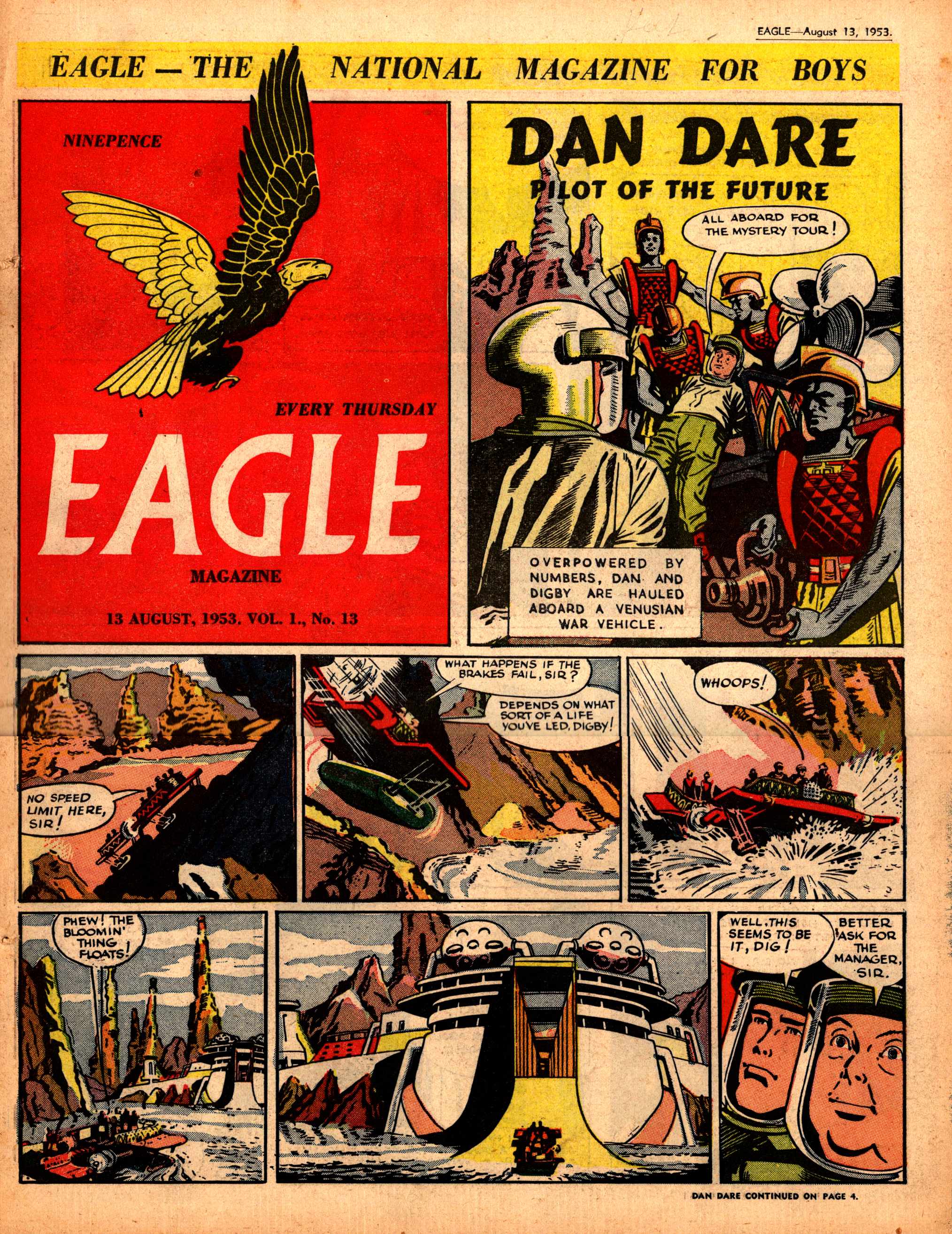 Eagle Magazine (Advertiser, 1953 series) v1#13 ( 13 August 1953)