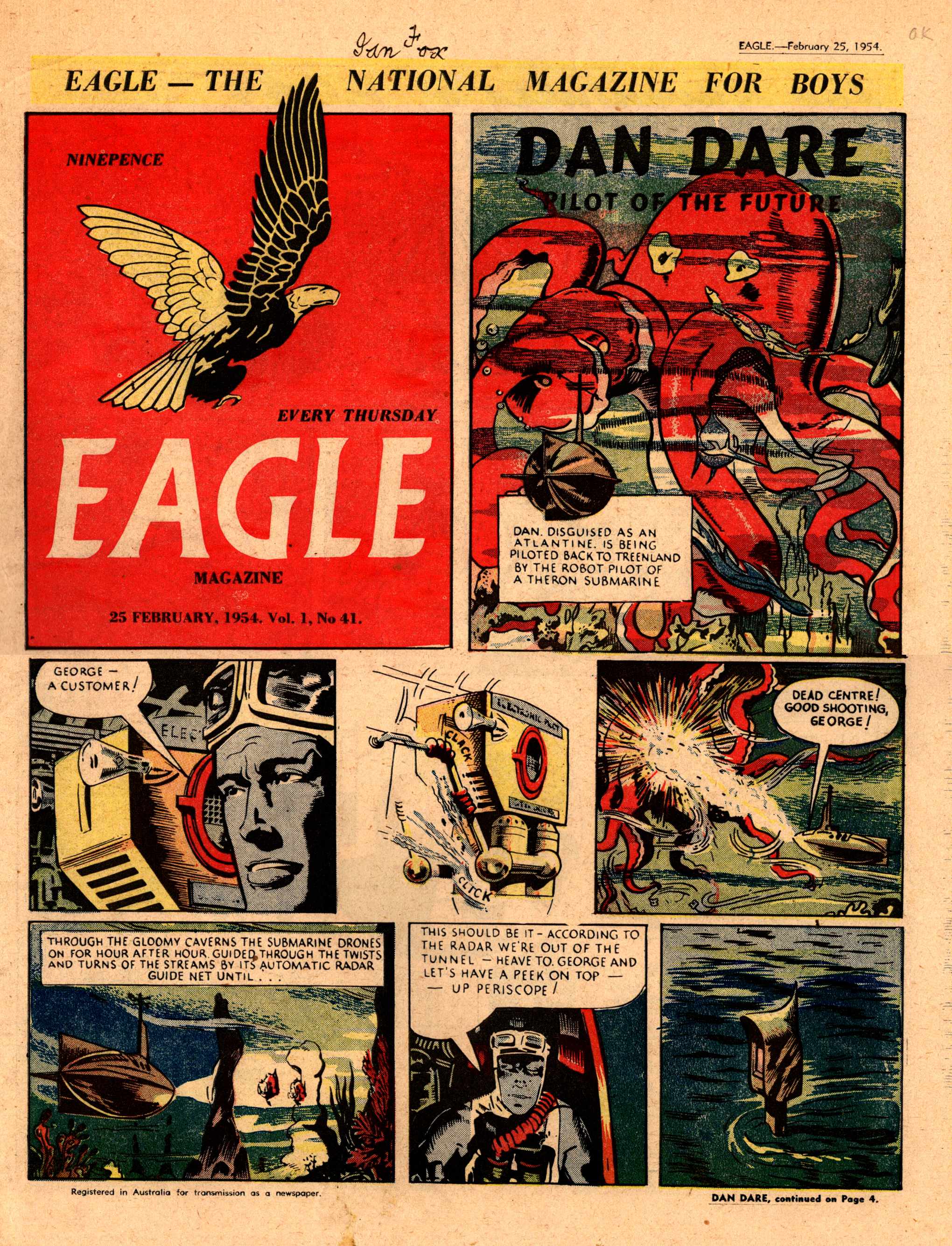 Eagle Magazine (Advertiser, 1953 series) v1#41 (25 February 1954)