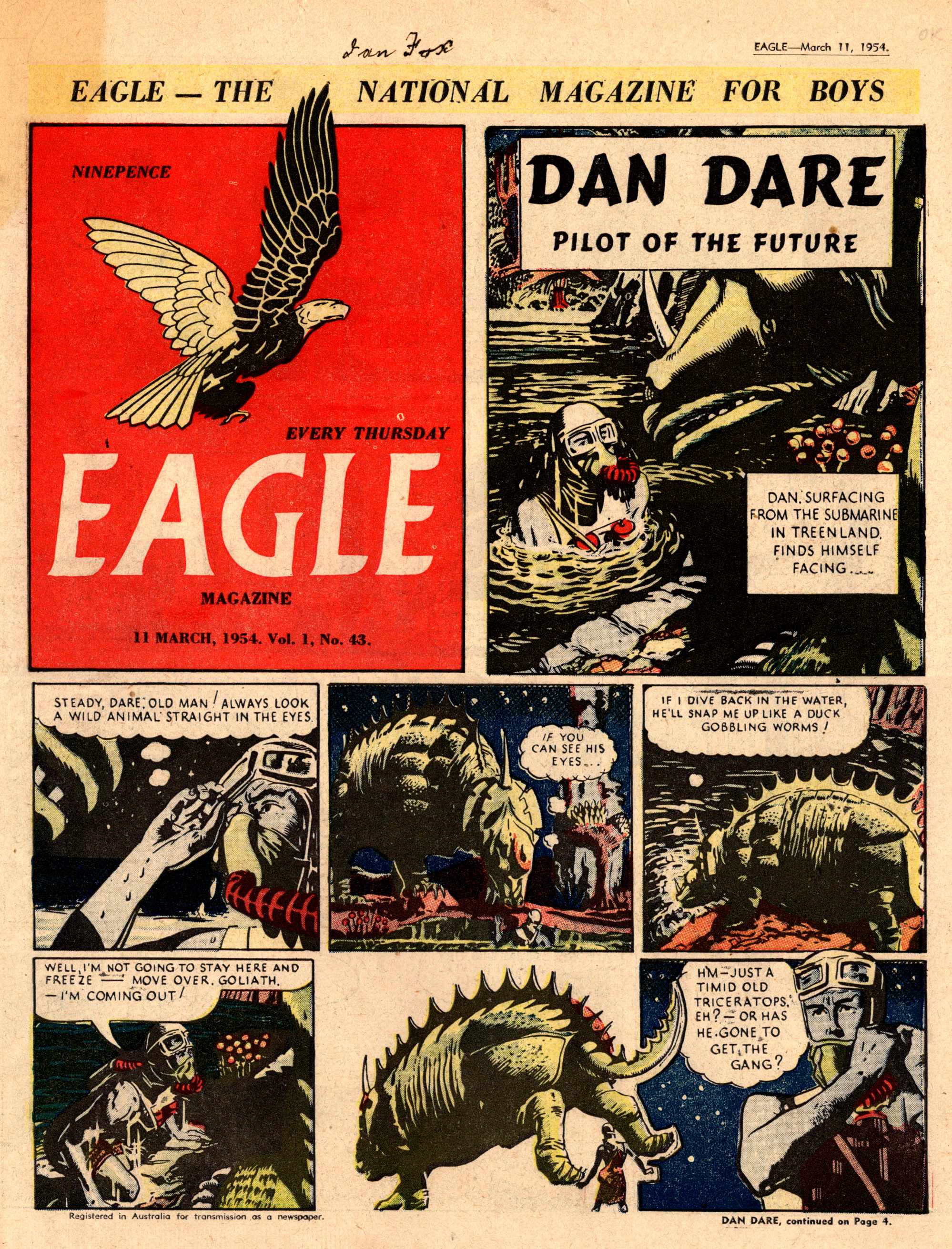 Eagle Magazine (Advertiser, 1953 series) v1#43 (11 March 1954)