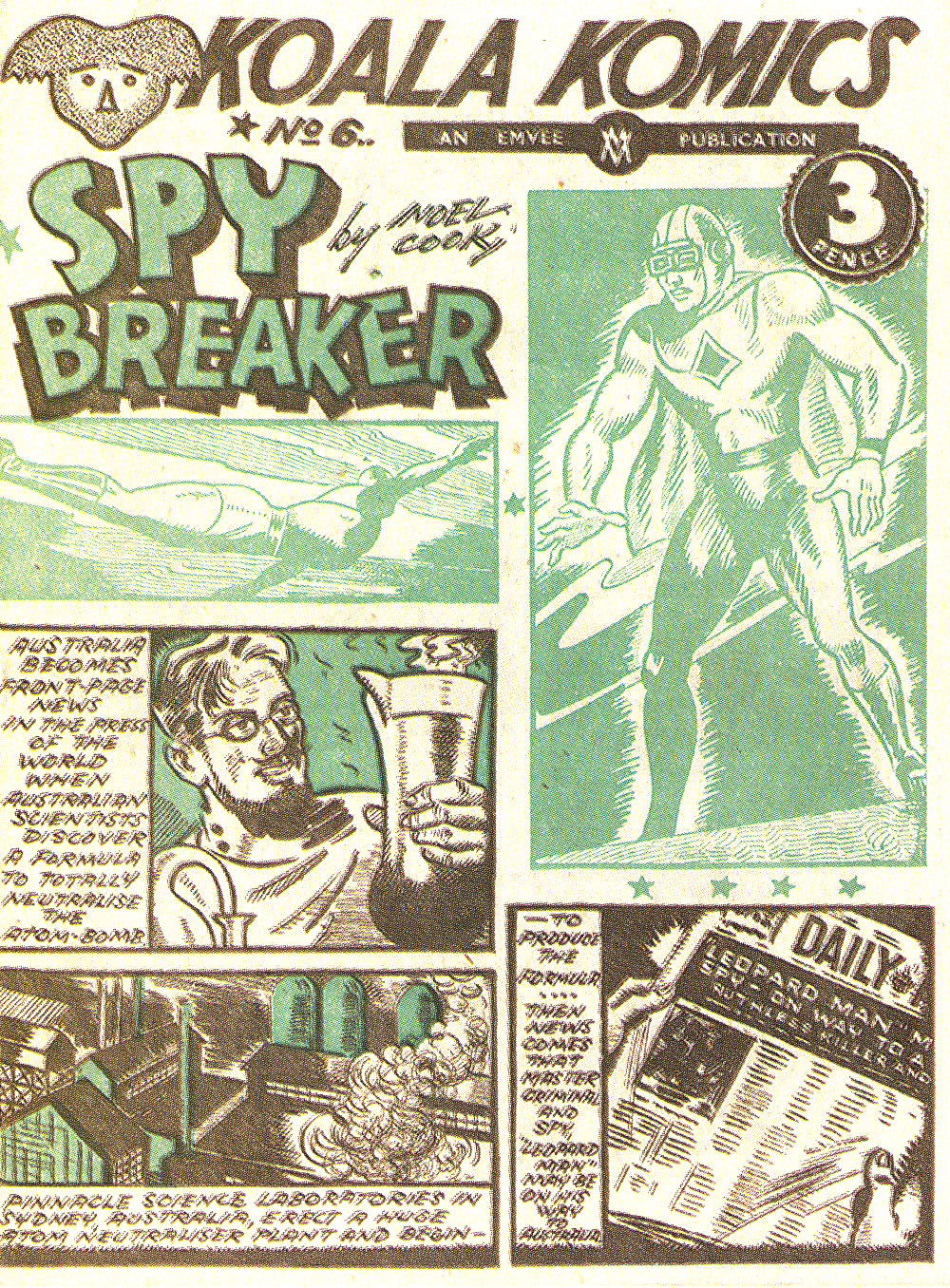 Koala Komics (Emvee, 1946? series) #6 — Spy Breaker (1946)