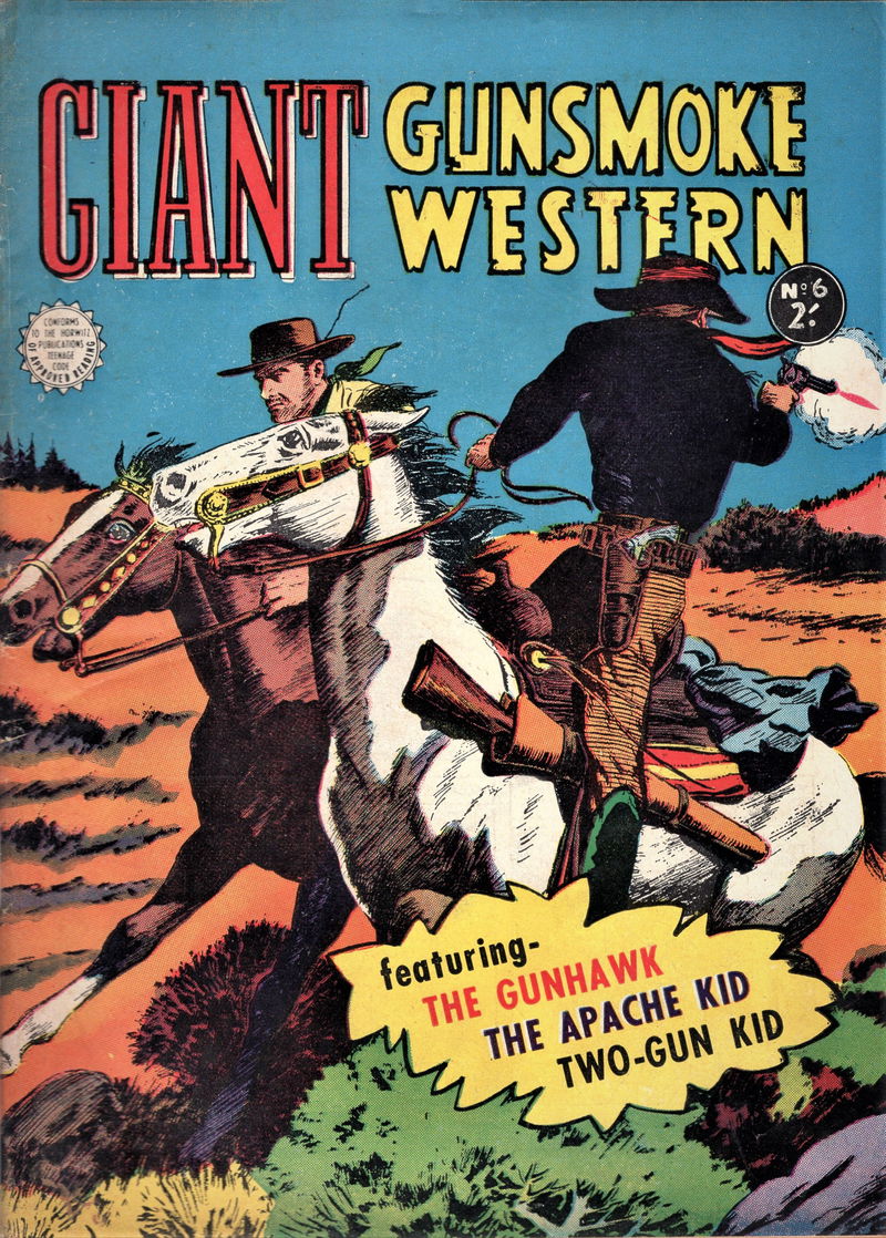 Giant Gunsmoke Western (Horwitz, 1958 series) #6 (April 1959)