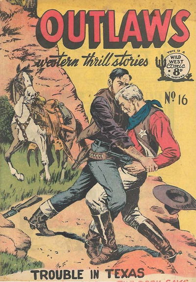 Outlaws Western Thrill Stories (Transport, 1952? series) #16 [1953?]