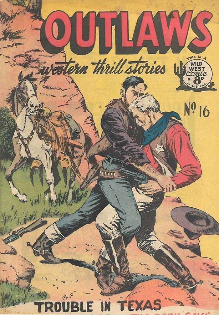 Outlaws Western Thrill Stories (Transport, 1952? series) #16 ([1953?])