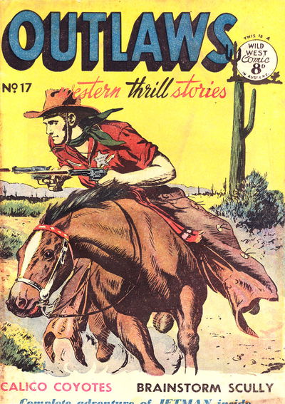 Outlaws Western Thrill Stories (Transport, 1952? series) #17 1953