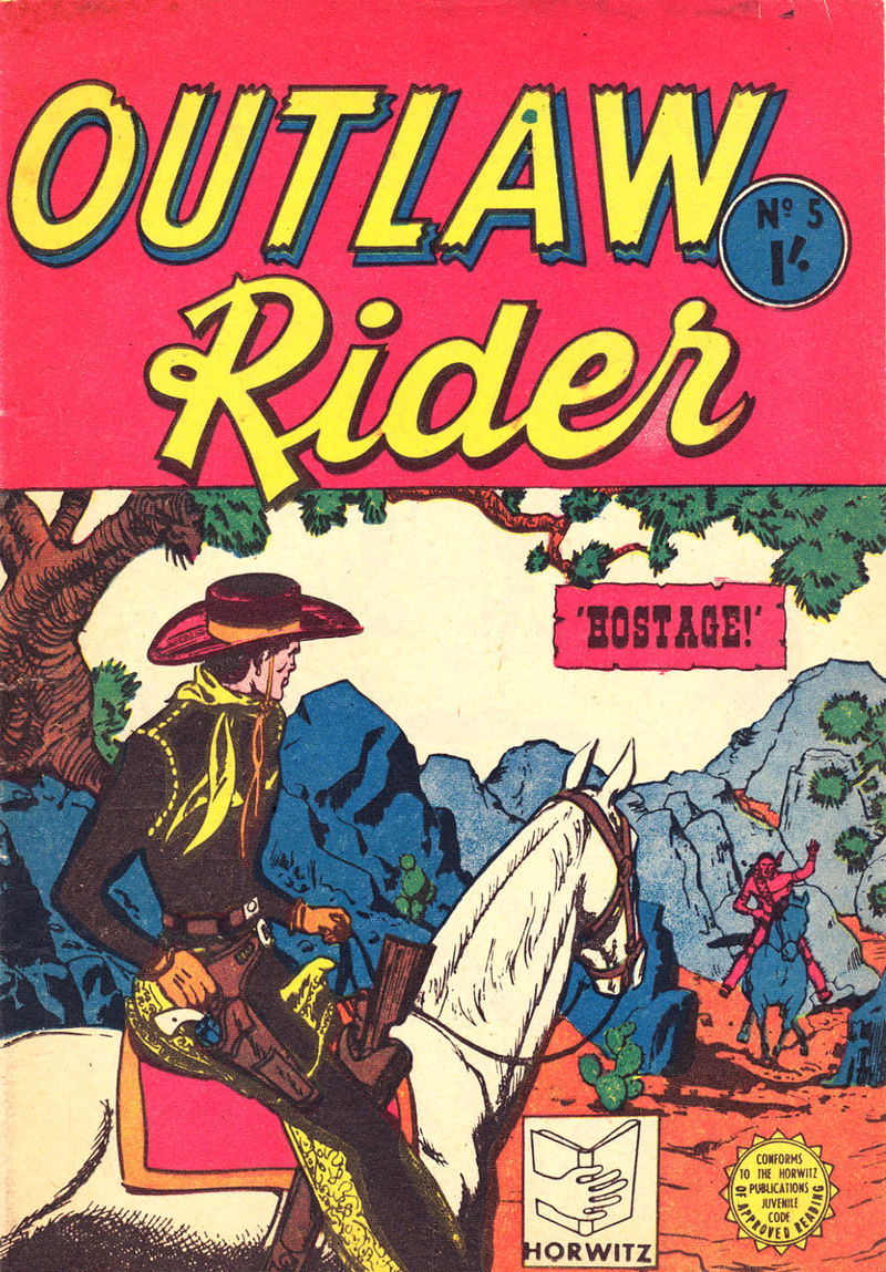 Outlaw Rider (Horwitz, 1957? series) #5 (June 1957)