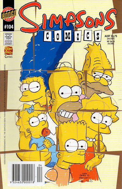 Simpsons Comics (Otter Press, 1998? series) #104 2005