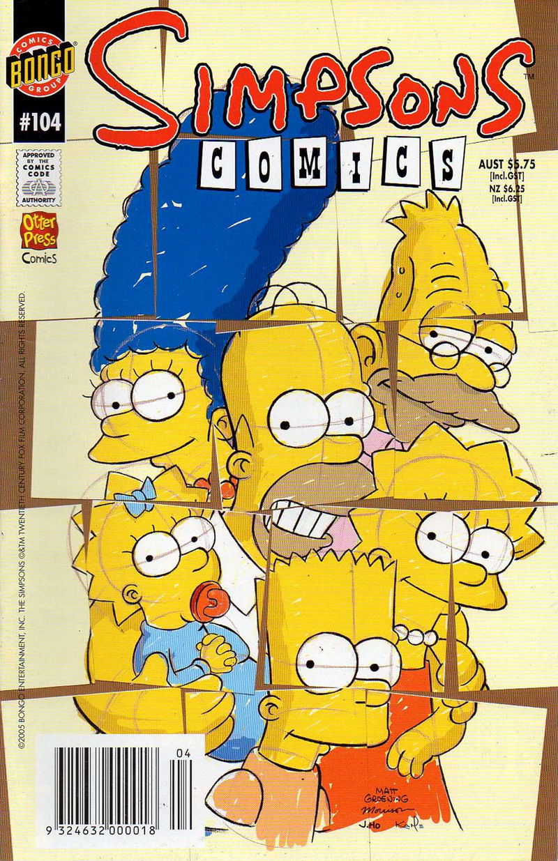 Simpsons Comics (Otter Press, 1998? series) #104 (2005)