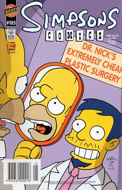 Simpsons Comics (Otter Press, 1998? series) #105 2005