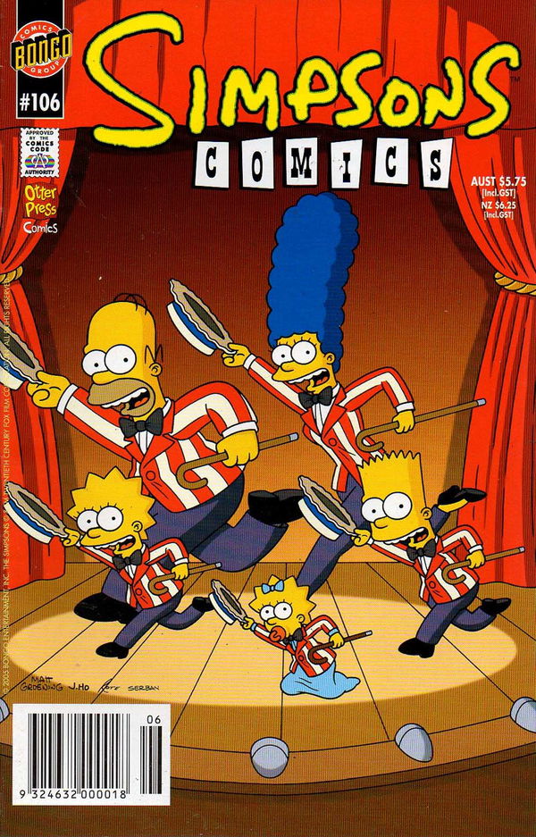 Simpsons Comics (Otter Press, 1998? series) #106 (2005)