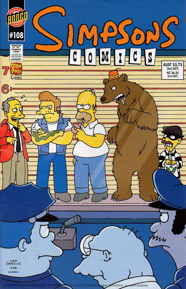 Simpsons Comics (Otter Press, 1998? series) #108 (2005)