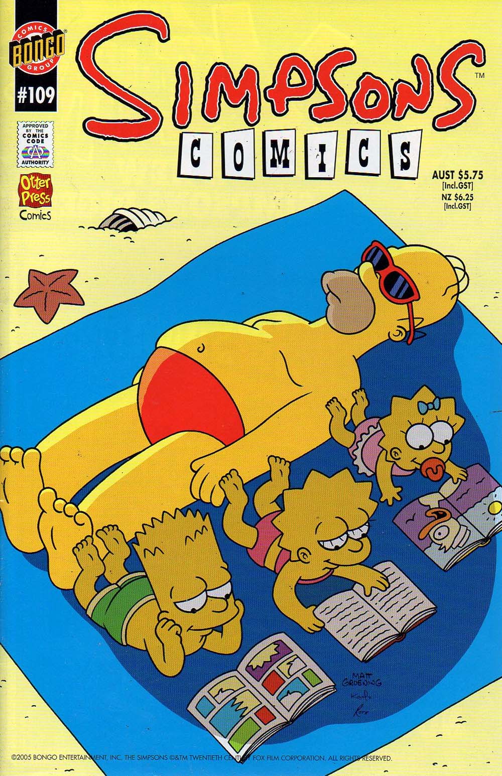 Simpsons Comics (Otter Press, 1998? series) #109 (2005)