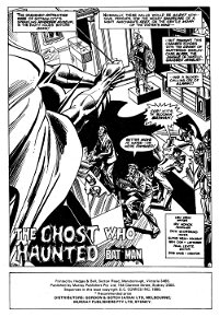 Masked Manhunter (Murray, 1982?)  — The Ghost Who Haunted Batman (page 1)