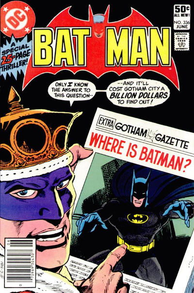 Batman (DC, 1940 series) #336 June 1981