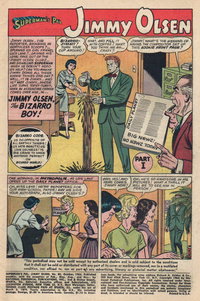 Jimmy Olsen, the Bizarro Boy! [Jimmy Olsen, the Bizarro Boy! Part 1] (<span class="fw-500">Superman's Pal, Jimmy Olsen</span>  #80 (October 1964)), page 1