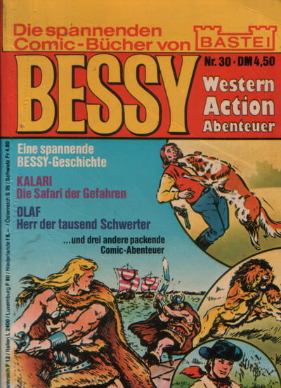 Bessy (Bastei Verlag, 1973 series) #30 ([April 1980?])