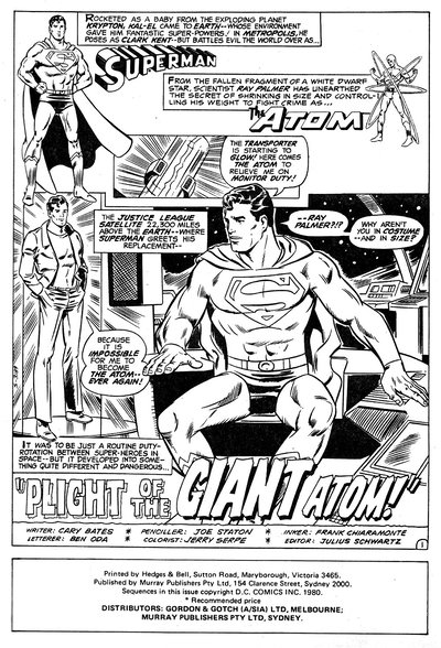 The Atom (Murray, 1982 series) [nn] ([December 1982]) — Plight of the Giant Atom!