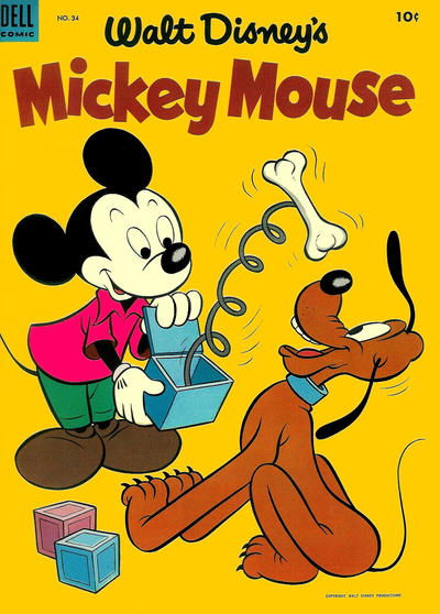 Walt Disney's Mickey Mouse (Dell, 1952 series) #34 (February 1954)