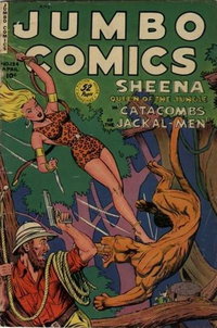 Jumbo Comics (Fiction House, 1938 series)  #134 (April 1950) — The Catacombs of the Jackal-Men