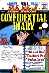 High School Confidential Diary (Charlton, 1960? series) #5 — Boy Crazy