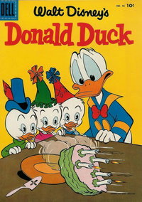 Walt Disney's Donald Duck (Dell, 1952 series)  #46 (March-April 1956) — Untitled [Birthday Cake]
