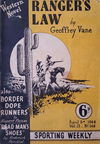 Sporting Weekly (Transport, 1920? series) v13#148 — Ranger's Law (5 April 1944)