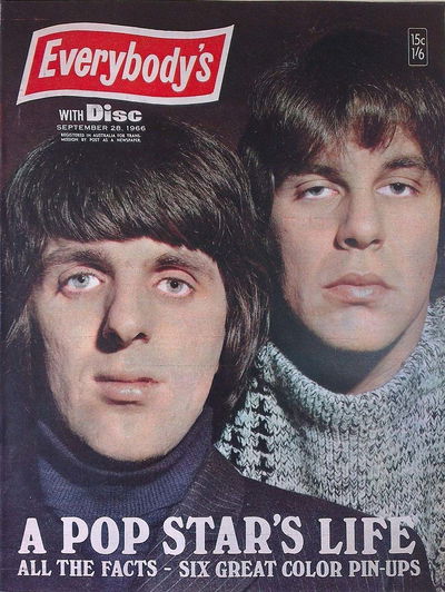 Everybody's (Consolidated Press, 1961 series)  — with Disc 28 September 1966