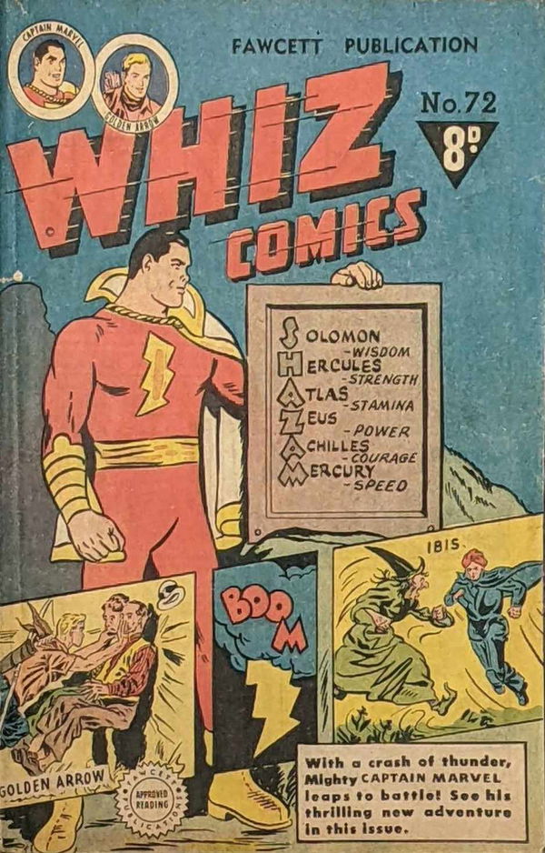 Whiz Comics (Cleland, 1949 series) #72 ([January 1953?])