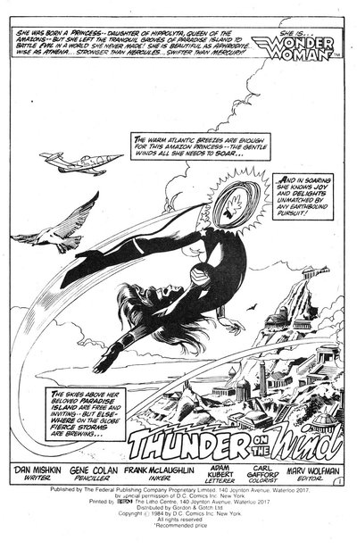 Adventure (Federal, 1983 series)  #3 ([March 1984]) — Thunder on the Wind