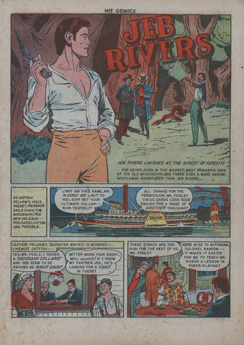 Hit Comics (Quality, 1940 series) #63 — The Crooked Gambler (page 1)