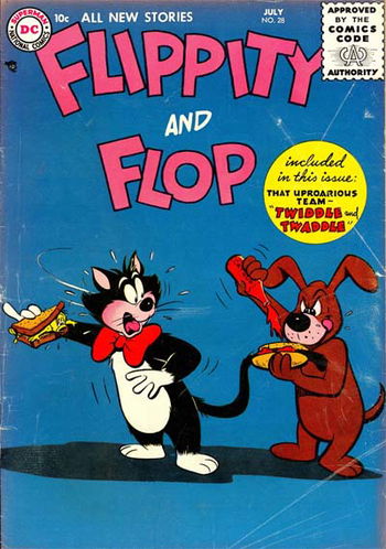 Flippity & Flop (DC, 1952 series) #28 June-July 1956