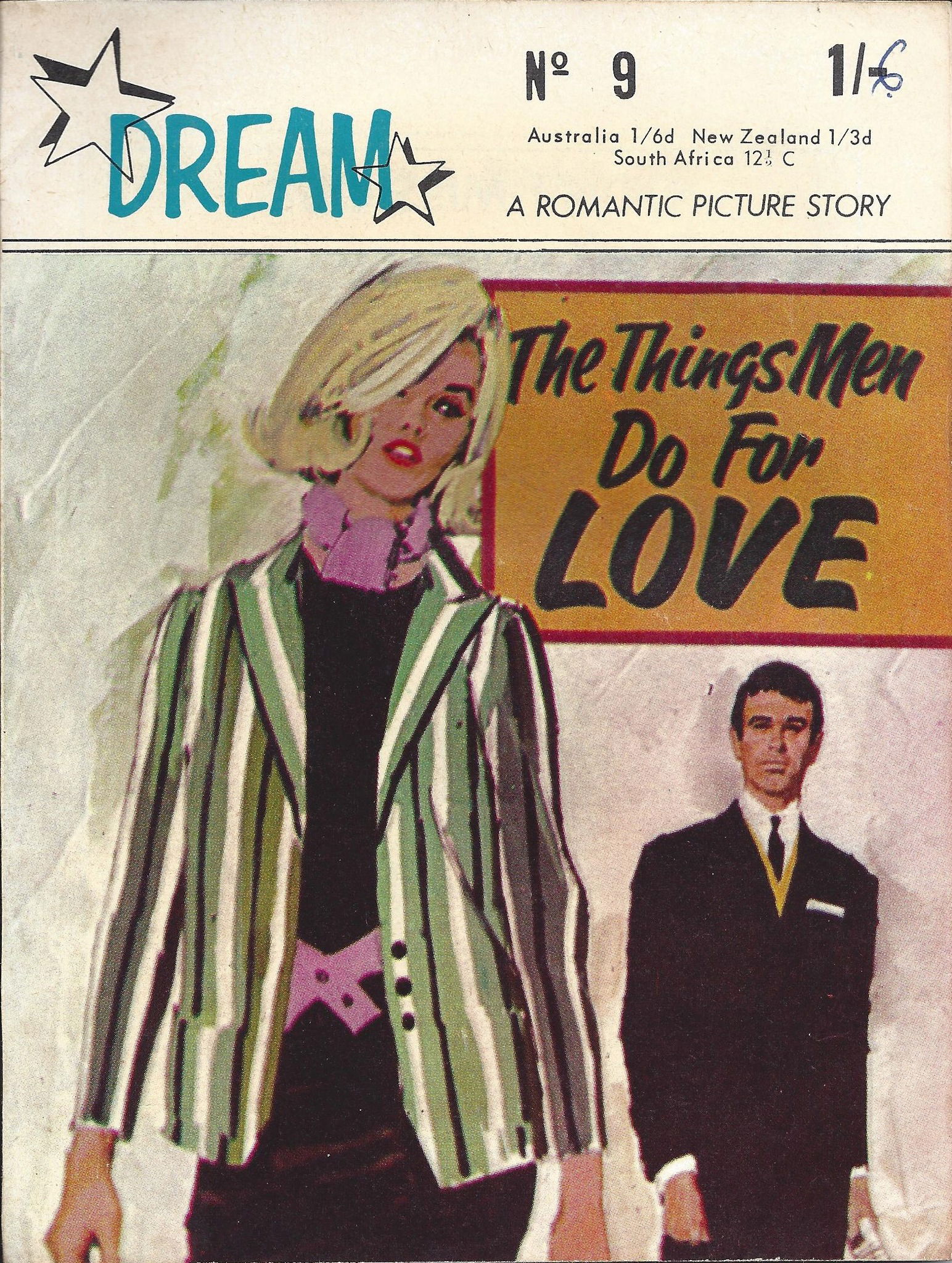 Dream: A Romantic Picture Story (MV Features, 1965 series) #9 — The Things Men Do for Love ([July 1965?])