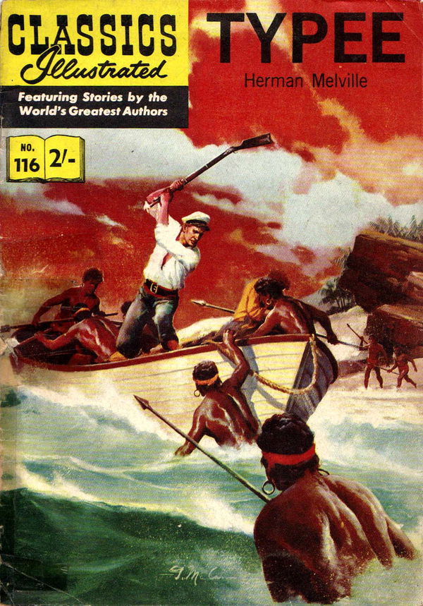 Classics Illustrated (Thorpe & Porter, 1962? series) #116 [HRN 141] (1961) ([1961?]) —Typee