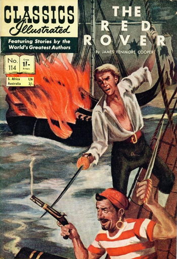 Classics Illustrated (Strato, 1954 series) #114 ([February 1961?]) —The Red Rover