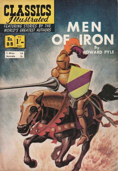 Classics Illustrated (Strato, 1954 series) #88 — Men of Iron [December 1958?]