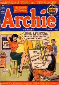 Archie Comics (Archie, 1942 series)  #44 (May-June 1950) — "Archie, I can hardly wait to see what kind of a picture you've drawn of me!"