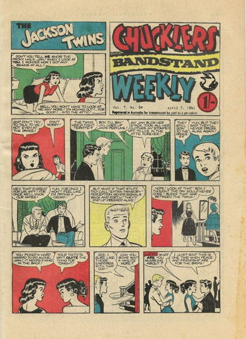 Chucklers Weekly with Bandstand (Chucklers, 1960 series) v7#50 (7 April 1961)