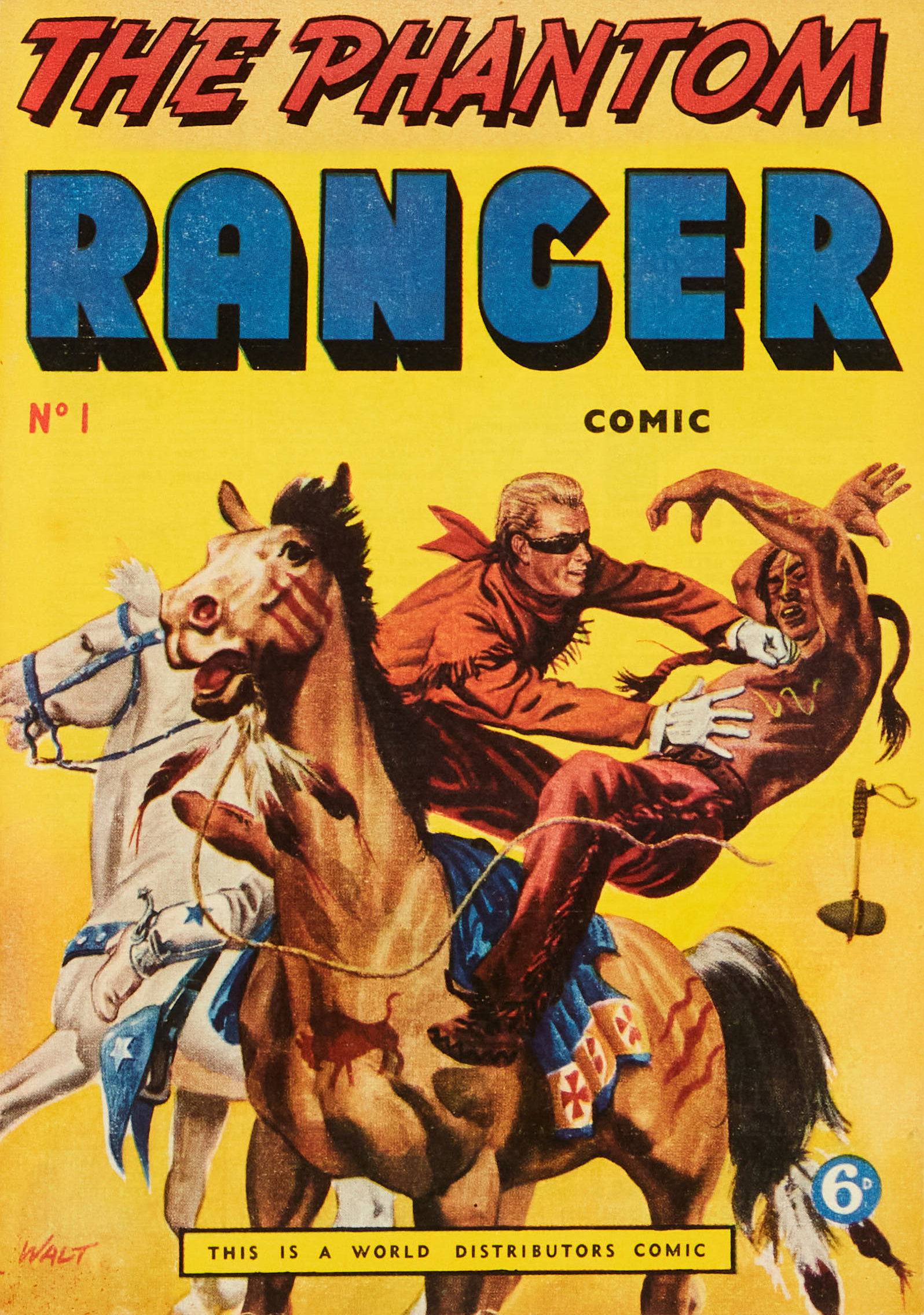 The Phantom Ranger Comics (World Distributors, 1955 series) #1 (November 1956)
