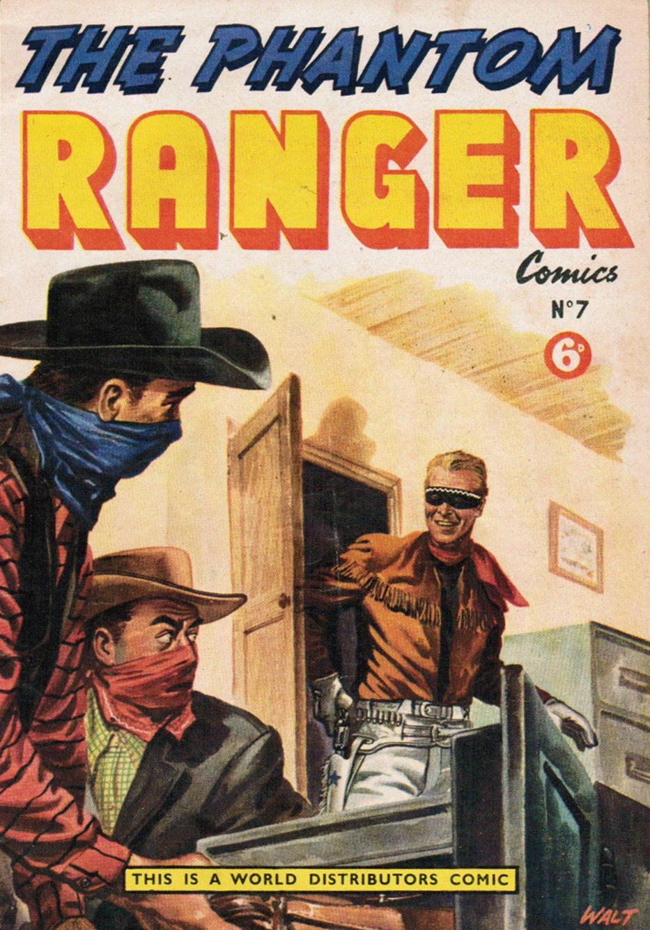 The Phantom Ranger Comics (World Distributors, 1955 series) #7 ([May 1957?])