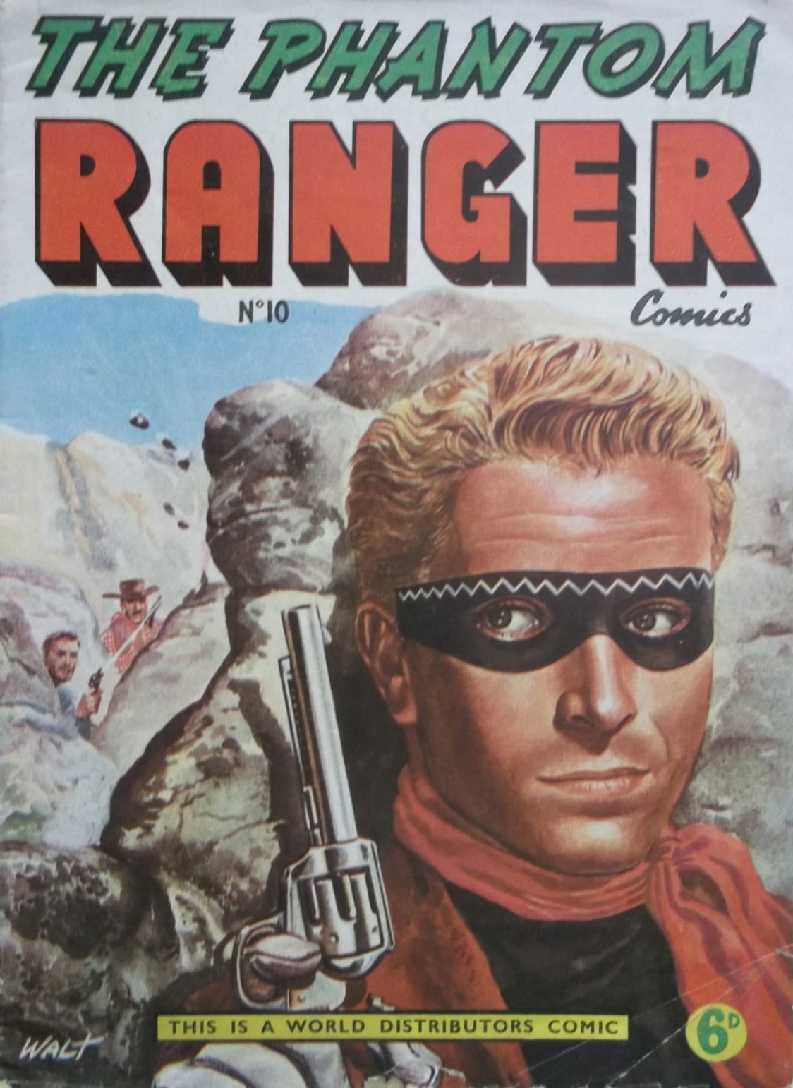 The Phantom Ranger Comics (World Distributors, 1955 series) #10 ([August 1957?])