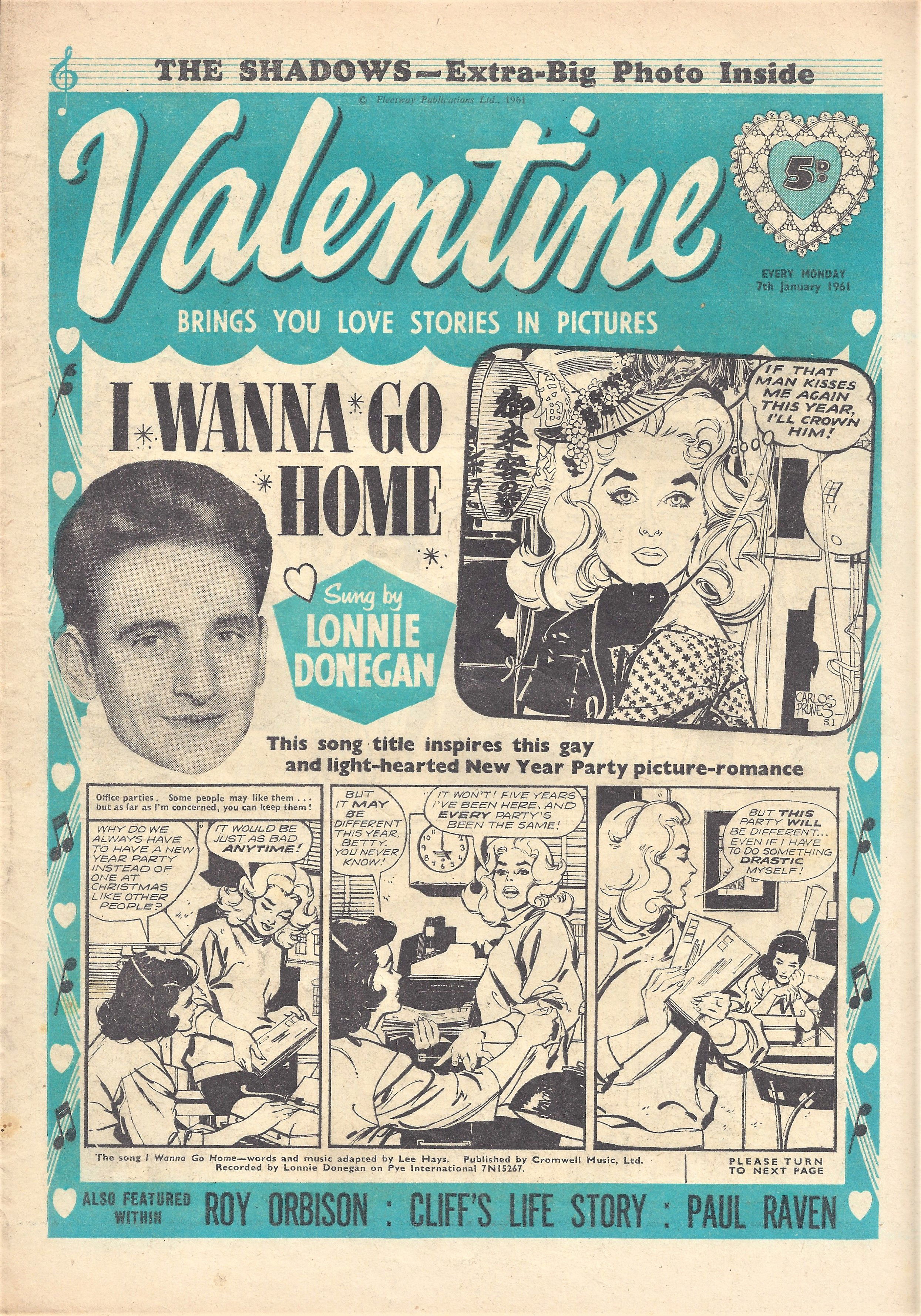 Valentine (Fleetway, 1960 series) 7 January 1961 (7 January 1961)