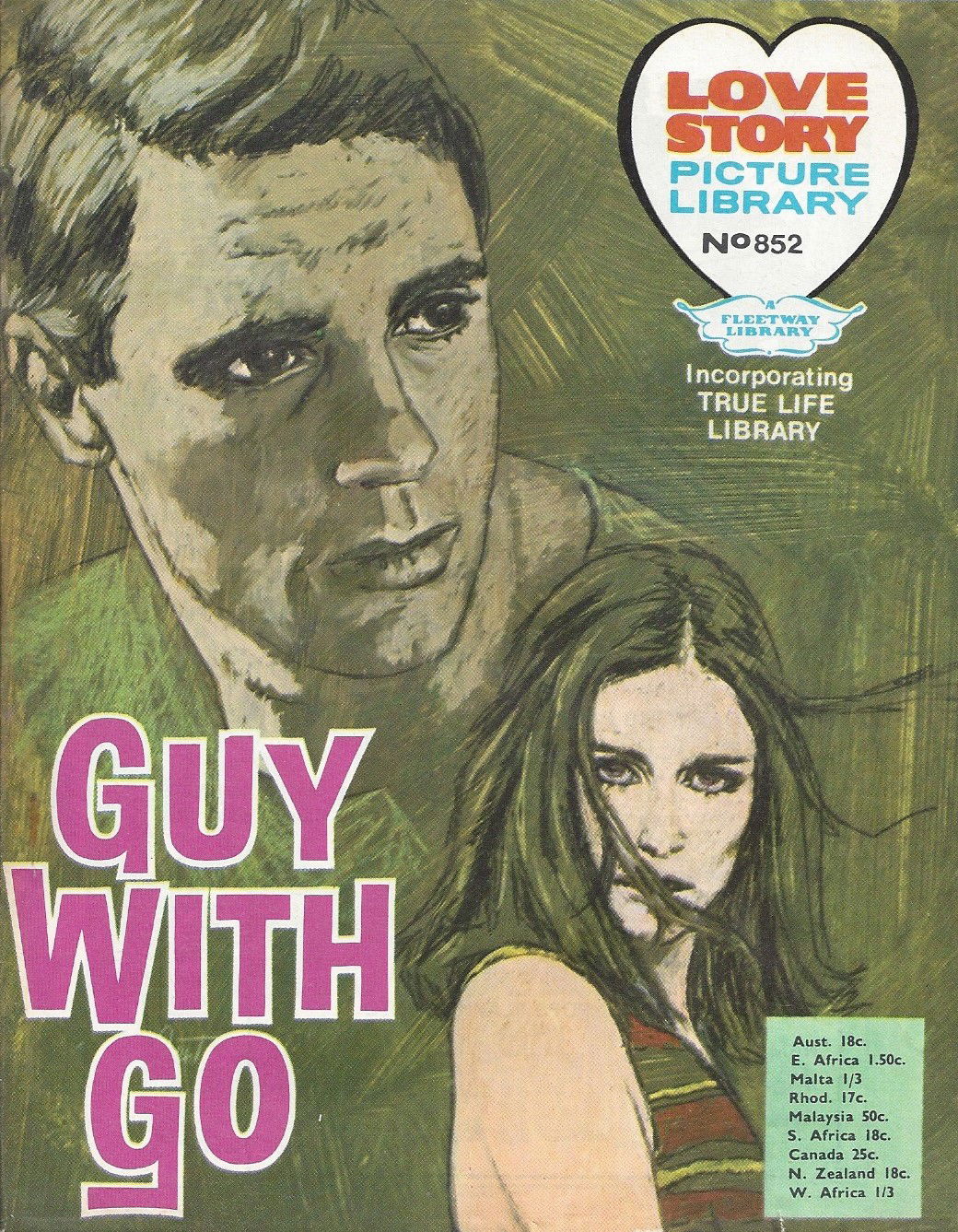 Love Story Picture Library (IPC, 1952 series) #852 (January 1971)
