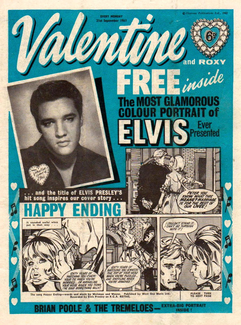 Valentine (Fleetway, 1960 series) 21 September 1963 — and Roxy (21 September 1963)